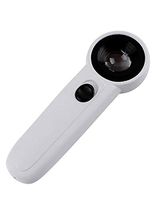 Glass Magnifying Glass with LED Light, Hand-held 40 Times, Suitable for Electronic Maintenance, Watch Repair, Reading Books, Jewelry Identification, DIY Crafts