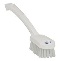 Vikan 30885 Small Utility Brush, Polyester Bristle, 2.76" Height, 1.57" Width, 10.24" Length, Polypropylene, White