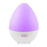 LIEJIE Bluetooth Aromatherapy Machine Essential Oil Diffuser Ultrasonic Diffusers Cool Mist Humidifier with 7 Colors LED Lights and Waterless Auto Shut-off for Home Office Bedroom Room (White)