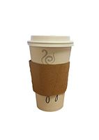 16 Ounce White Paper Hot Coffee Cups with White Lids and Sleeves to Keep Hands Warm and to Prevent Spills By MT Products (30 Pack)