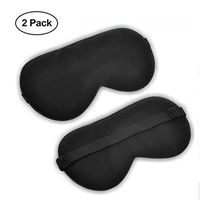 2-PACK Pure Mulberry Silk Eye Mask for Sleeping with Adjustable Strap, Super Smooth and Comfortable Sleep Mask for Men Women and Kids