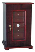 140 Cigars Cherry Wood Humidor 20 X 12 X 11.5" F9400