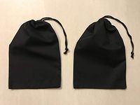 Cotton Muslin Bags, Single Drawstring Premium Quality Eco Friendly Black Reusable Muslin Bags. Pack of 100. (6x8 Inches)