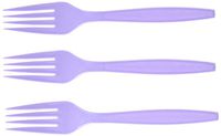 Big Party Pack Plastic Forks | Lavender | 100 ct. | Party Supply