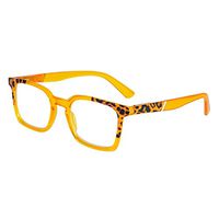 OCCI CHIARI Rectangular Leopard Fashion Women Reading Glasses 1.0 1.25 1.5 1.75 2.0 2.5 3.0(Yellow,250)