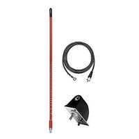 Firestik LG3-M2R 3' No Ground Plane Tuneable Tip CB Radio Antenna Kit (RED)