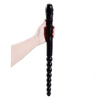 ZZXY Women Underwear 14.6inch Silicone Double Ended Soft- Ðîl`dɔ Perfect Body Safety Massage Tool for Female Pleasure #SZCFSEXXY008 (Color : Black)