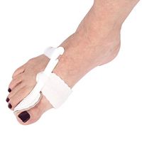 LCM Direct Adjustable Nighttime Bunion Support - Cushioned Padded Toe Splint Separator - Left