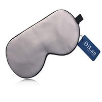 DiLan Eye Mask Sleeping, 100% Natural Silk Sleep Mask Super Smooth Comfortable Solid Color Mask Blindfold with Adjustable Strap for Women, Men, Kids, Travel, Naps (Sakura Pink)