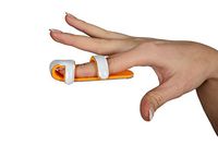 Aluminimum Padded Baseball Finger Splint Immobilizer for Knuckle Fracture (Small)