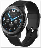 Large Round Color Screen smartwatch Women SmartWatch Smartwatch for Android Phones Smart Watches Touchscreen with Camera Bluetooth Watch Phone Waterproof Bluetooth Man Smart WatchCompatibl (Black)