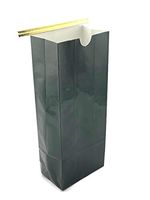 NEWPAK Gourmet Festive 1LB-(16oz) 4 1/4 x 2 1/2 x 10 1/2 Tin Tie Bags 250 pcs (Green)