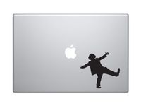 Circus Artist #4 - Funny Clown Dance Acrobatic Performance - 5" Black Vinyl Decal Sticker Car Macbook Laptop