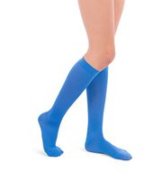 Jomi Compression Socks Women Collection, 15-20mmHg Microfiber 116 (Large, Blue)