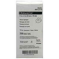 Dermacea COVIDIEN Gauze Sponge Cotton 12-Ply 4 X 4 Square (#441215, Sold Per Pack)
