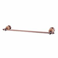 LAONA Copper + jade rose gold towel rack towel rack Toilet brush single and double pole single and double bowl bathroom Accessory Kit, Single Lever