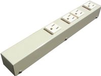 1' Hardwired Plug Strip, Color Beige