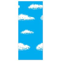 Beistle 8-Bit Backdrop, 4 by 30-Feet, Blue/White