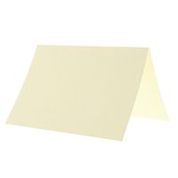 JAM PAPER Blank Foldover Cards - 3 1/2 x 4 7/8 (Fits in 4bar A1 Envelopes) - Ivory - 100/Pack