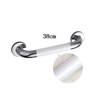 Bathroom safety rails Handrail/White 35mm Handrail/Elderly Persons Handicapped Armrest/Bathroom Power Stand/Steady Handrail (Color : 48cm)