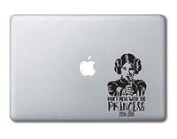 Don't Mess with The Princess Star Wars Printed Clear Vinyl Decal Sticker Compatible with Apple MacBook Pro Air 11" 12" 13" 15" All Years Laptop Trackpad Keyboard (15" MacBook (All Models))