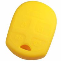 KeyGuardz Yellow Rubber Keyless Entry Remote Key Fob Skin Cover Protector