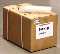 3oz Plastic Cups for Rinse, Ultrasonic & More - Price Per Case of 2000 Cups