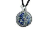 Green Pastures Orgone Pendant- Tibet Quartz, Blue Lapis, Green Aventurine