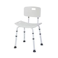 Lifestyle Mobility Aids Deluxe Aluminum Shower Benches with Adjustable Height and Backrest (White)