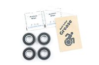 Rear & Fork & Frame Suspension Wheelchair Bearings High Performance 99502H 5/8” ABEC-5 5/8x1-3/8x7/16” (4-Pack), Invacare, X-Core Wheels with 5/8” Axle