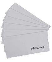 SUNLAND Microfiber Cleaning Cloths 6 Pack12 x 12 inch Grey - Perfect for Cleaning Eyeglasses, Camera Lenses, iPad, Tablets, Phones, LCD TV Screens and Other Delicate Surfaces Microfiber Cloths