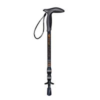 Crutches Carbon Fiber Ultra Light Three-Section Cane Outdoor Trekking Pole with Lock Telescopic Crutch Mountaineering Equipment (Color : Yellow, Size : 26cm)