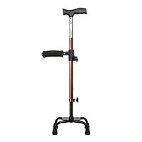 Freedom Elderly Four-Legged Cane, with armrests/can be Telescopic/Non-Slip/Lightweight/Walker/Stable and Durable