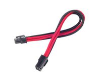 Silverstone Tek Sleeved Extension Power Supply Cable with 1 x 6-Pin to PCI-E 6-Pin Connector (PP07-IDE6BR)