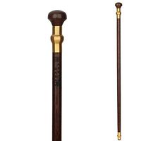 Walking Stick Safe Walkercrutch Crutches Non-Slip Shock Absorption Environmental Protection Wooden Round Head Cane Elderly Traveler Solid Wood Mahogany Chicken Wing