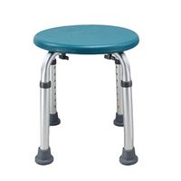 Round Bath Chair Bath Stool Anti-Skid Adjustable (Color : Green)