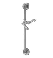 Jaclo 7724-SB Retro Handshower Slide Bar with Jaylen Lever Handle, 24", Satin Brass