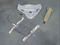 McGuire-Style Male Urinals - Suspensory Male Urinal (deluxe waistband, sheath, and 2 oz. leg bag wi