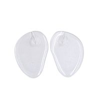 uxcell 1 Pair Transparent Silicone Gel Anti Slip Forefoot Insole Pads High Heel Cushion