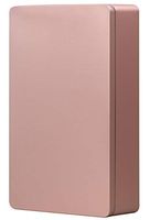 Tianhui Classic Box Rectangular Gold Empty Tin Box Containers, Gift, Jewelry and Storage Tin Kit, Home Organizer (Gold, L)