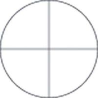 Meiji Techno MA523 Microscope Eyepiece Reticle, Crosshair Pattern