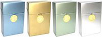 HHB Eclipse Assorted Metallic Crushproof Plastic Cigarette Case, Kings, 3116GS (4)