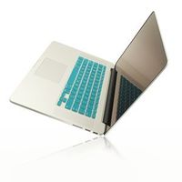 TOP CASE - Aqua Blue Keyboard Silicone Cover Skin Compatible with MacBook Pro 13" with Retina Display A1425 and A1502