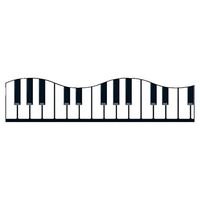 Trend Enterprises Musical Keyboard Terrific Trimmer, 2-1/4 x 39 Inches, Set of 12