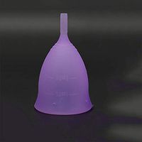 LWWOZL Menstrual Cup | Recommended Period Cup New Soft Silicone Menstrual Cup Can Swim | Size Optional (Color : Purple, Size : 3.0×1.8in)