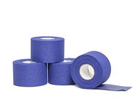 HealiT Easy Rip™ 1.5 Inch Performance Athletic Foam Prewrap - Professional Sports Pre Wrap Athletic Tape - Perfect for Taping Wrist & Ankles - Provides Amazing Knee Support - Blue - 4 Pack