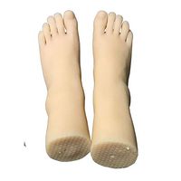 Silicone Foot Model Like Real One Pair Left and Right Foot Model Display Scary US 5.5