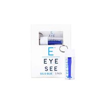 EyeSee Hard Contact Lens Remover with Keyring - RGP Plunger & Applicator - Allows for Easy Removal/Application of Sclera Contacts - Box of 5 (Blue)