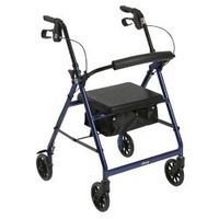 McKesson Rollator 300 lbs. Aluminum 32 to 37 Inch Handle Height