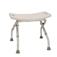 YSYD Foldable Bath Shower Seat Adjustable Height spa Shower Chair with Arms Without Back Bath Bench Stool with Non-Slip Feet White Shower Stool Lightweight Bathtub Chair for Elderly Senior Disabled